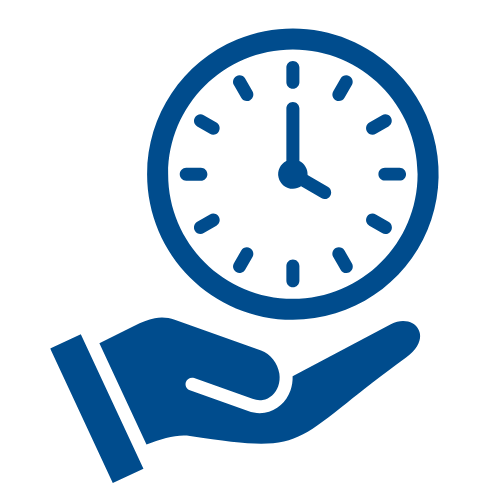 Icona pronta consegna e risparmio di tempo